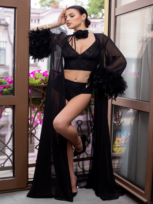 Будуарна сукня Felis, Black 